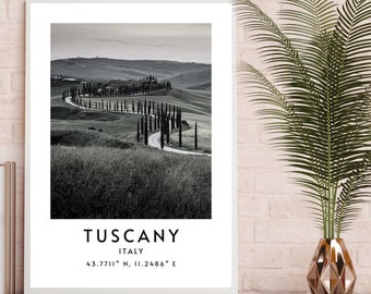 Tuscany Wall Art, Minimalist Printable Wall Art, Tuscany Print, Tuscany Poster, Minimalist Travel Tuscany Italy Wall Art, Instant Download