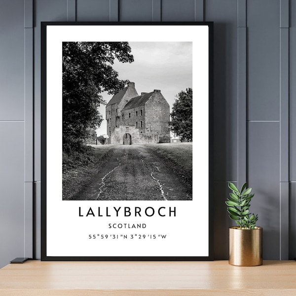 Lallybroch Poster, Lallybroch Print, Lallybroch Outlander Wall Art, Outlander Lallybroch Wall Art, Outlander Scotland Art, Broch Tuarach