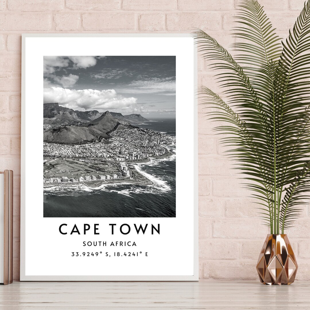 Cape Town Wall Art, Instant Download Cape Town South Africa Wall Art