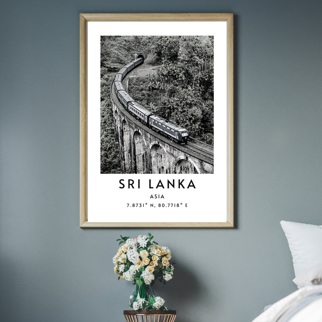 Sri Lanka Wall Art, Minimalist Printable Wall Art, Sri Lanka Print, Sri