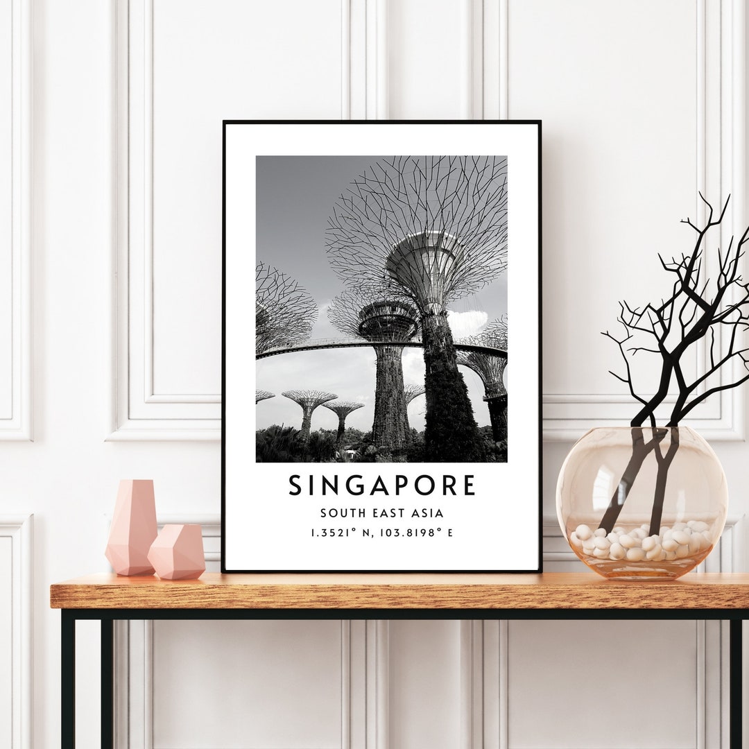 Singapore Wall Art Minimalist Printable Wall Art Singapore Etsy