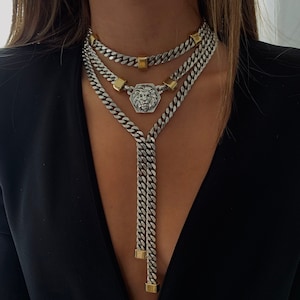 Gold and silver choker best sale