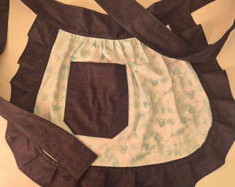 Vintage style half apron / pinny