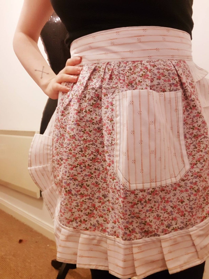 Vintage style half apron Pinny