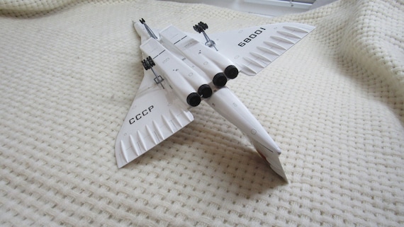 Tu-144 CCCP-68001 Model Airplane: 1/100 Scale - Etsy