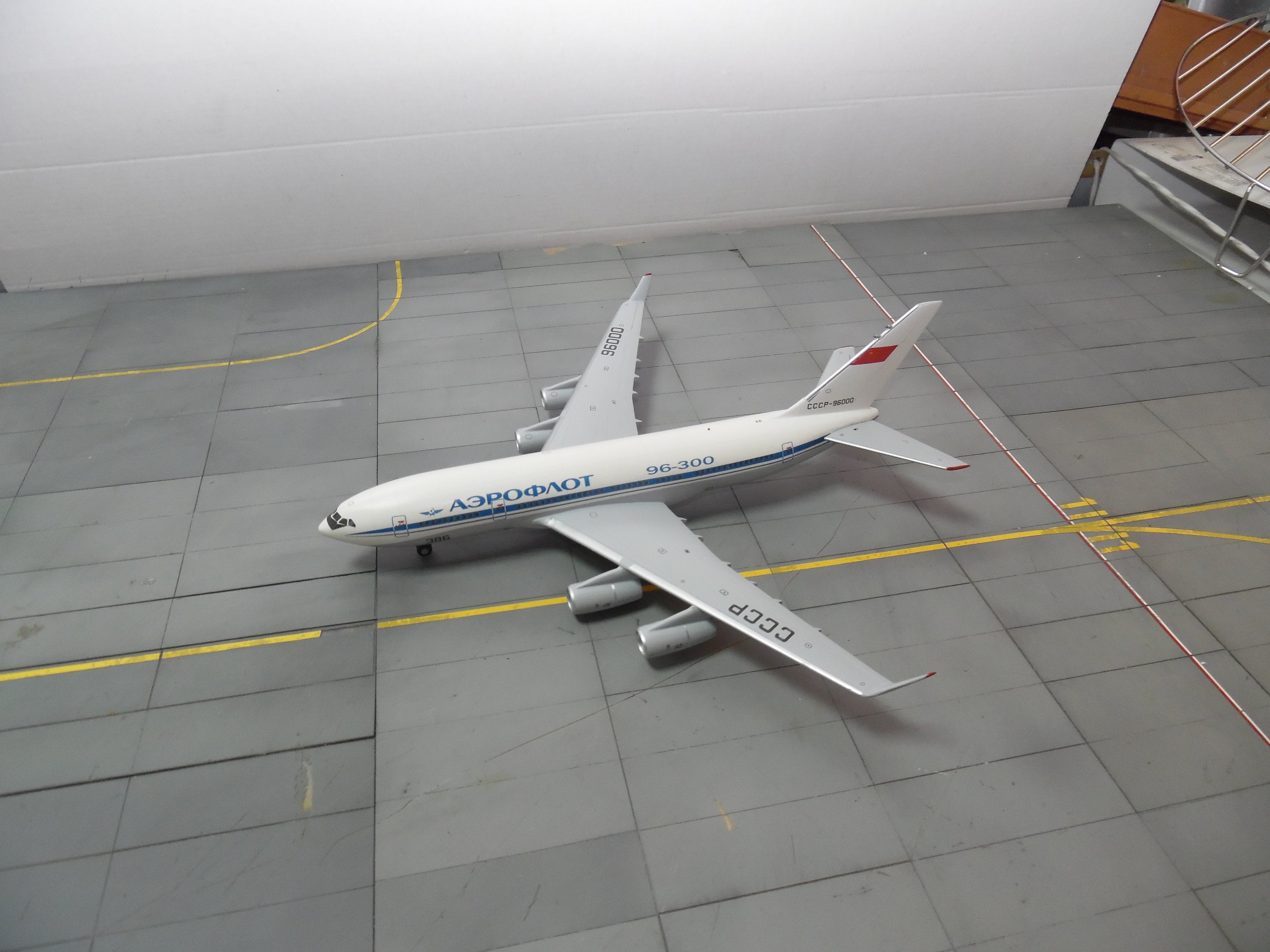 Handcrafted Ilyushin Il-96-300 Model Airplane: 1/200 Scale - Etsy