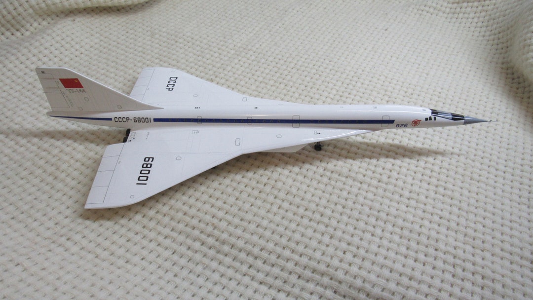 Tu-144 CCCP-68001 Model Airplane: 1/100 Scale - Etsy