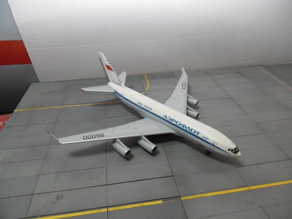 Handcrafted Ilyushin Il-96-300 Model Airplane: 1/200 Scale - Etsy