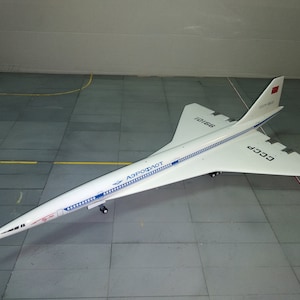 プレミアムビッグハンドメイドツポレフTU-144「アエロフロート