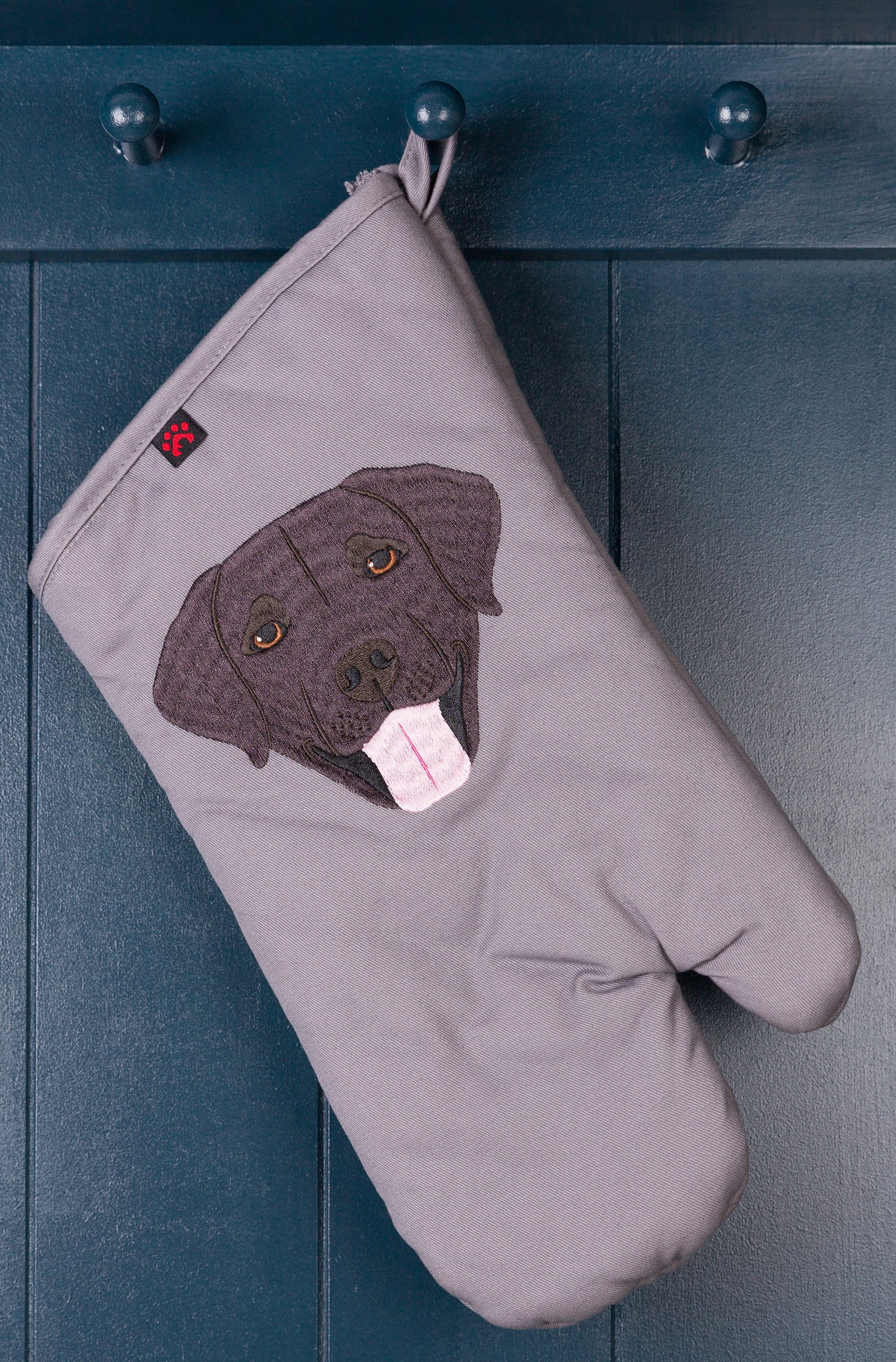 Black Labrador Dog Embroidered Oven Gloves/mitts Single/double Etsy