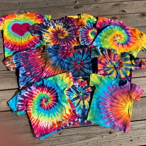 Kids Tie Dye T-Shirts (12 mos  to 6 years old)