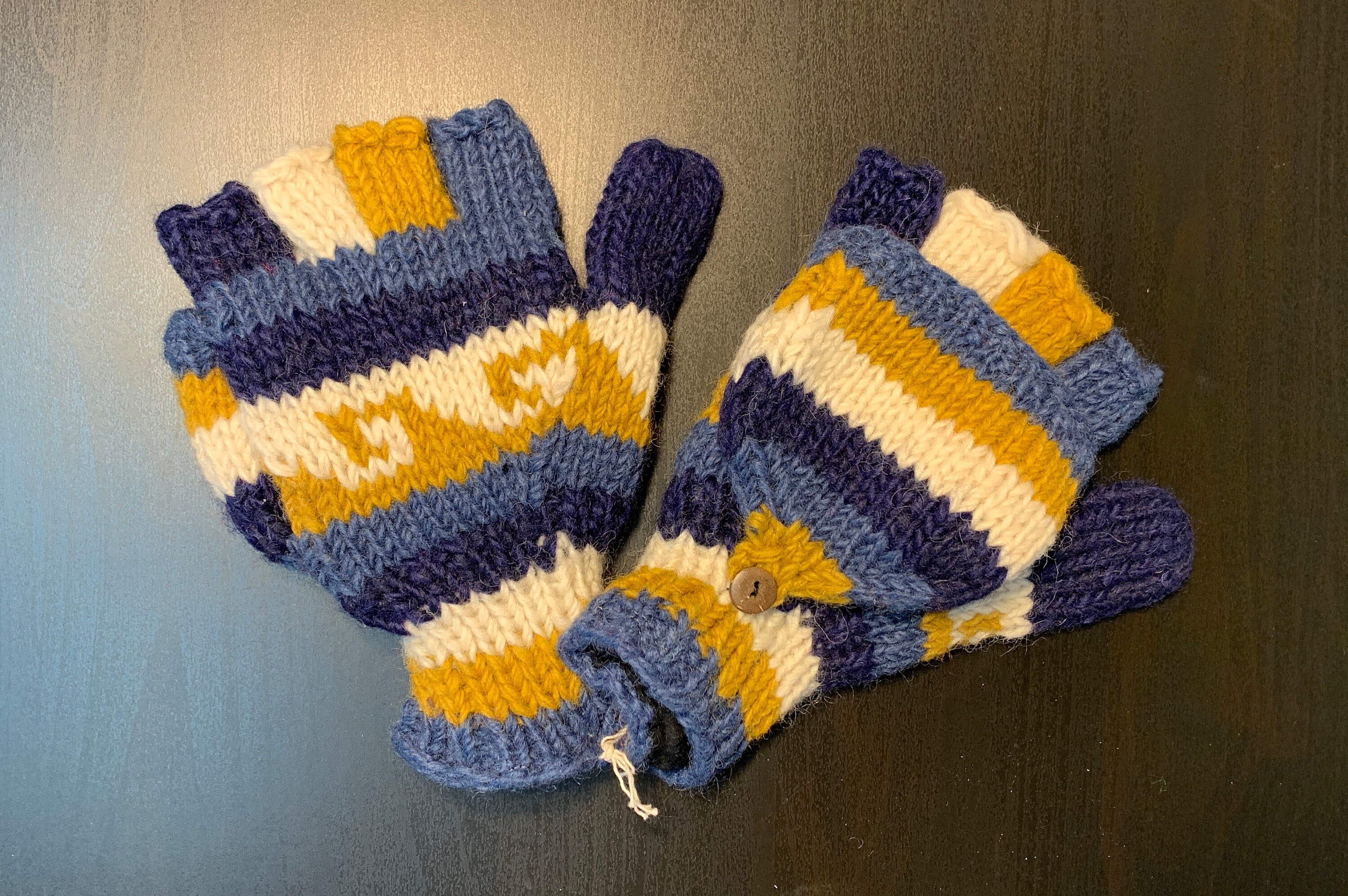 Wool Convertible Gloves/mittens Hand Knitted in Nepal NEW JUST ARRIVED