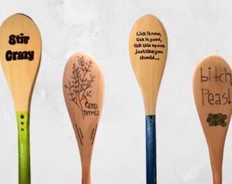 Custom Personalized Wooden Spoons