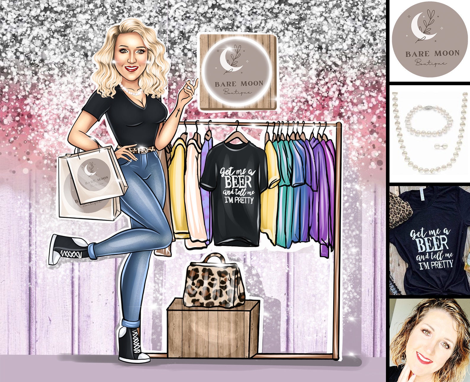 Fashion Sellers Logo Closet Store Logo Vintage Shop Logo Etsy