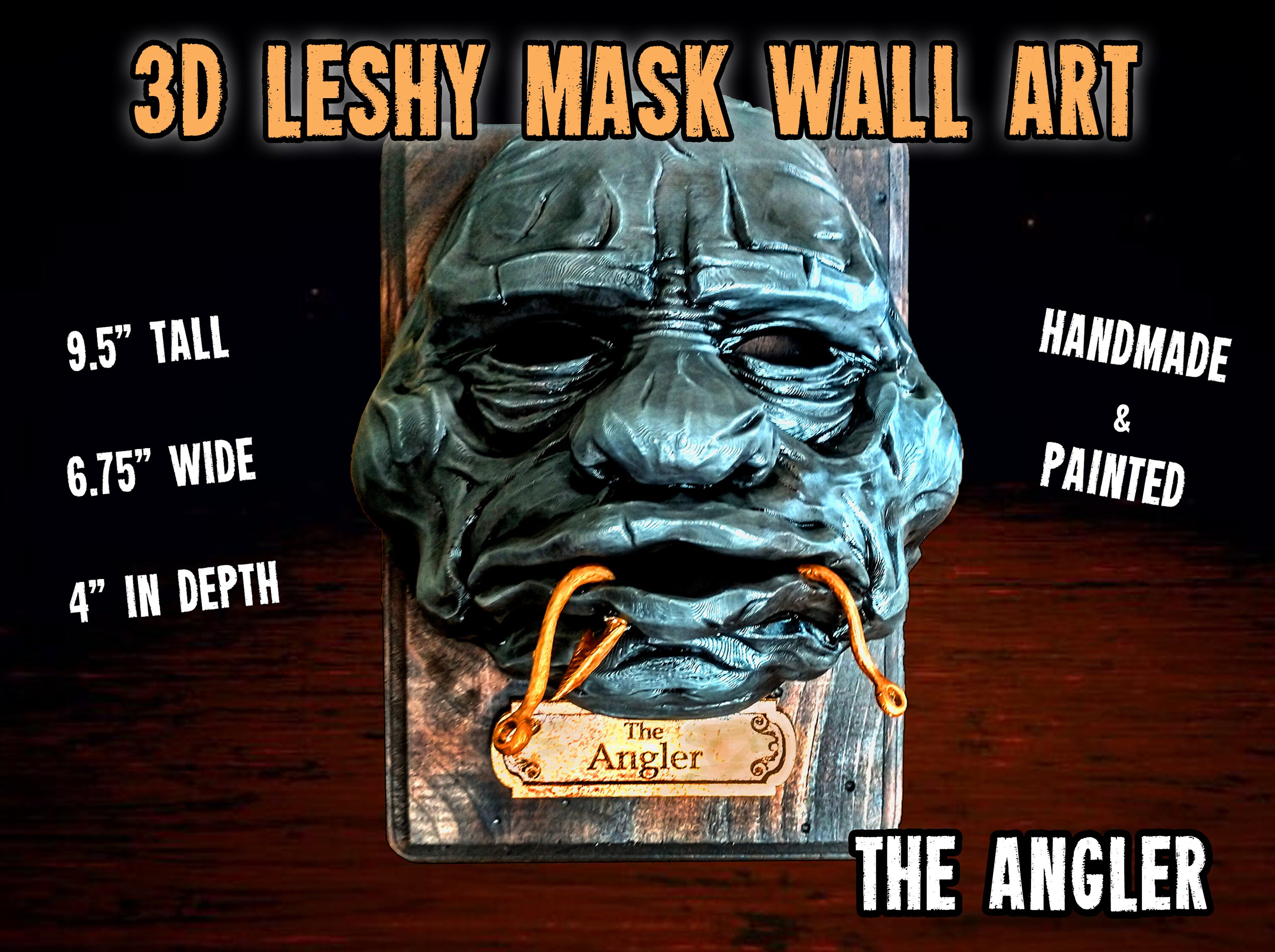 The Angler Leshy Mask Wall Mount - Etsy Canada