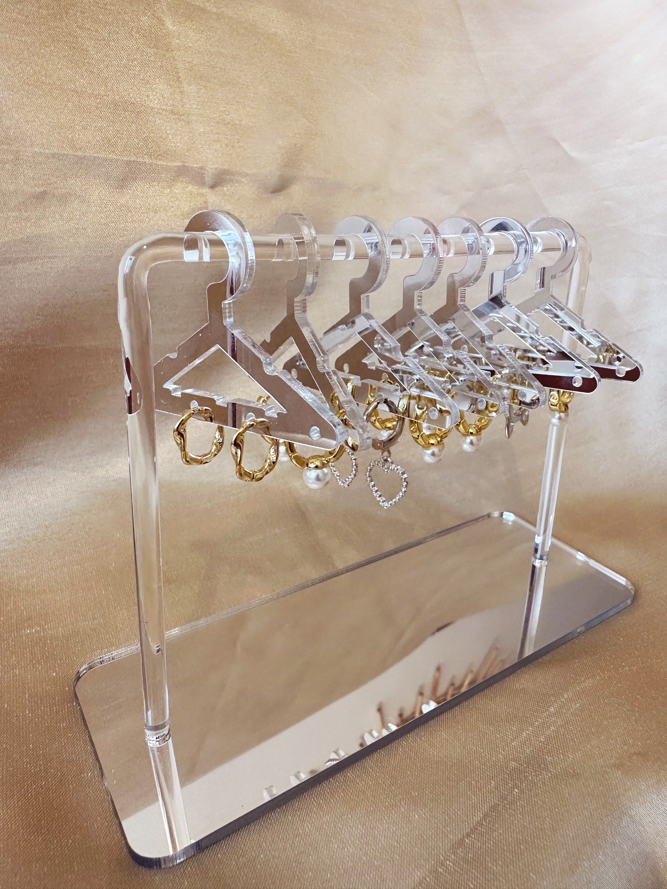 Earring Stand With Hangers, Jewelry Display, Jewelry, Room Decor, Jewelry  Decor, Jewelry Box, Doll Hangers, Miniature Hangers, 