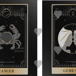 Print ZODIAC GEMINI / Astrology Signs / Zodiac wall art / Zodiac illustration / Astrology poster / Art Print