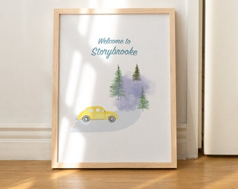 Digital Download Once Upon a Time Storybrooke Wall Art (Not a Hard Copy)