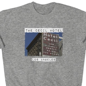 Cecil Hotel Sweatshirt | True Crime Haunted Downtown LA Famous Hotel Netflix Los Angeles, Crime Scene Documentary, Horror Lover Gift
