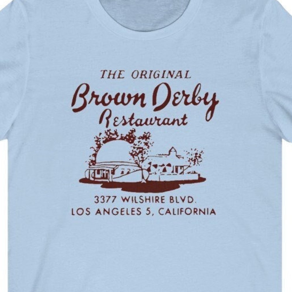 New Fashion Brown Derby Restaurant, Brown Derby T-Shirt, Brown Derby Los Angeles, Vintage Los Angeles