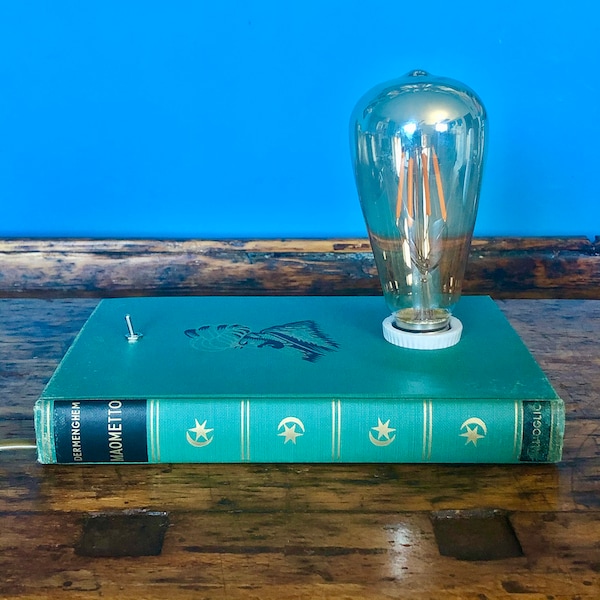 Lampe livre "Mahomet" par E. Dermenghem