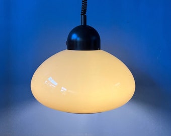 Space Age Mushroom Pendant Light by Dijkstra - Beige Mid Century Light Fixture