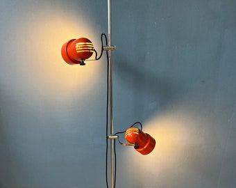 Red Mid Century Space Age Floor Lamp