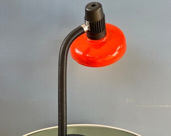 Red Flexible Arm Space Age Tischlampe