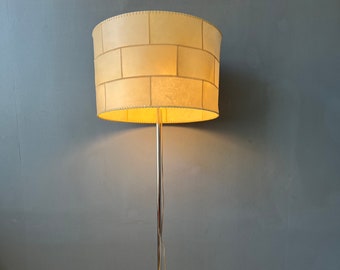 Mid Century Staff Leuchten Leather Floor Lamp