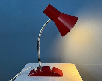 Flexible Vintage Red Space Age Table Lamp