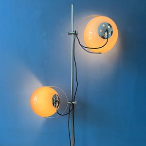 Vintage Mid Century Dijkstra Space Age Mushroom Floor Lamp