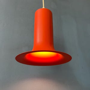 Vintage Orange Raak Cone Pendant Lamp