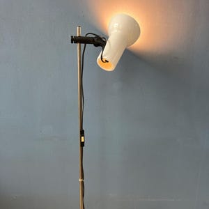 Small White Mid Century Floor Lamp