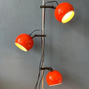 Orange - Red Space Age Eyeball Floor Lamp