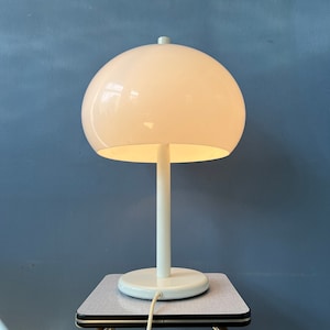 Dijkstra Table Lamp - Vintage Mushroom Desk Lamp - White Space Age Light