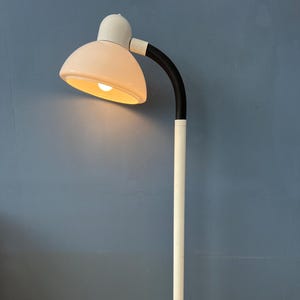 Vintage White Dijkstra Mushroom Space Age Floor Lamp