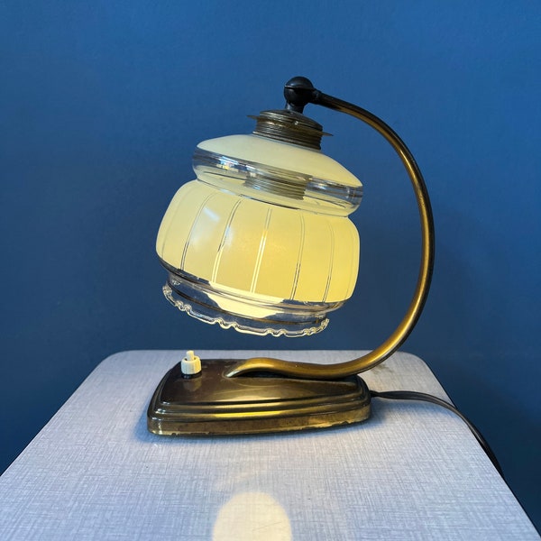 Art Deco Bedside Lamp / Vintage Table Light / Desk Lamp