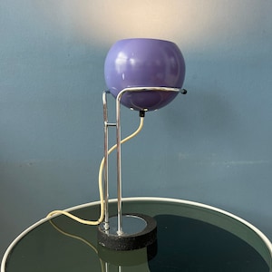 Purple Herda Space Age Eyeball Desk Lamp