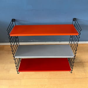 Orange, Red and Gray Tomado Vintage Modular Wall System - Shelves - Unit