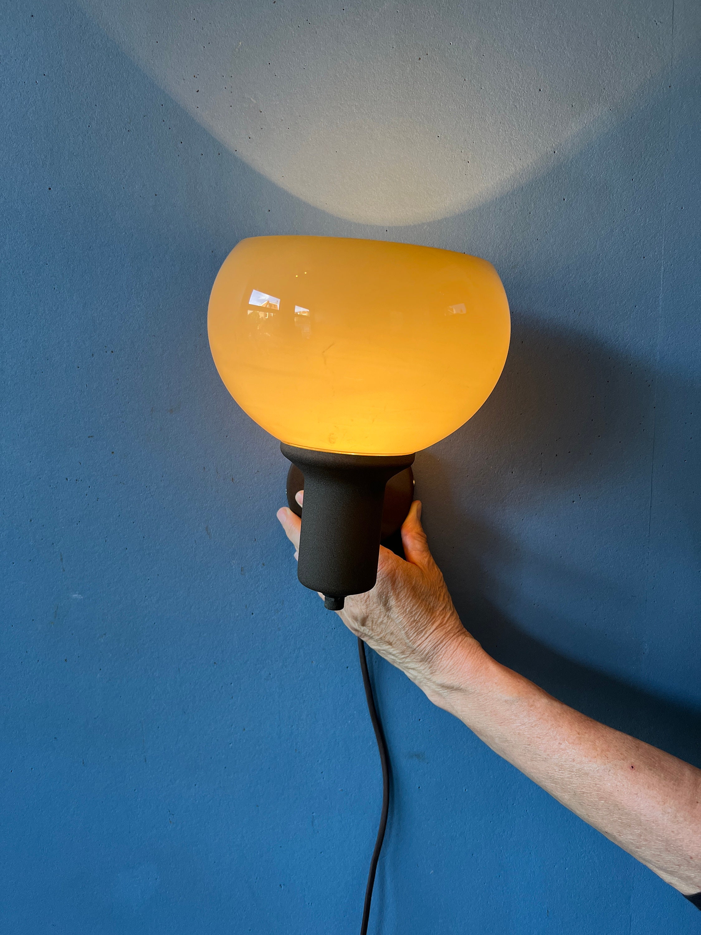 Mid Century Herda Mushroom Wall Sconce