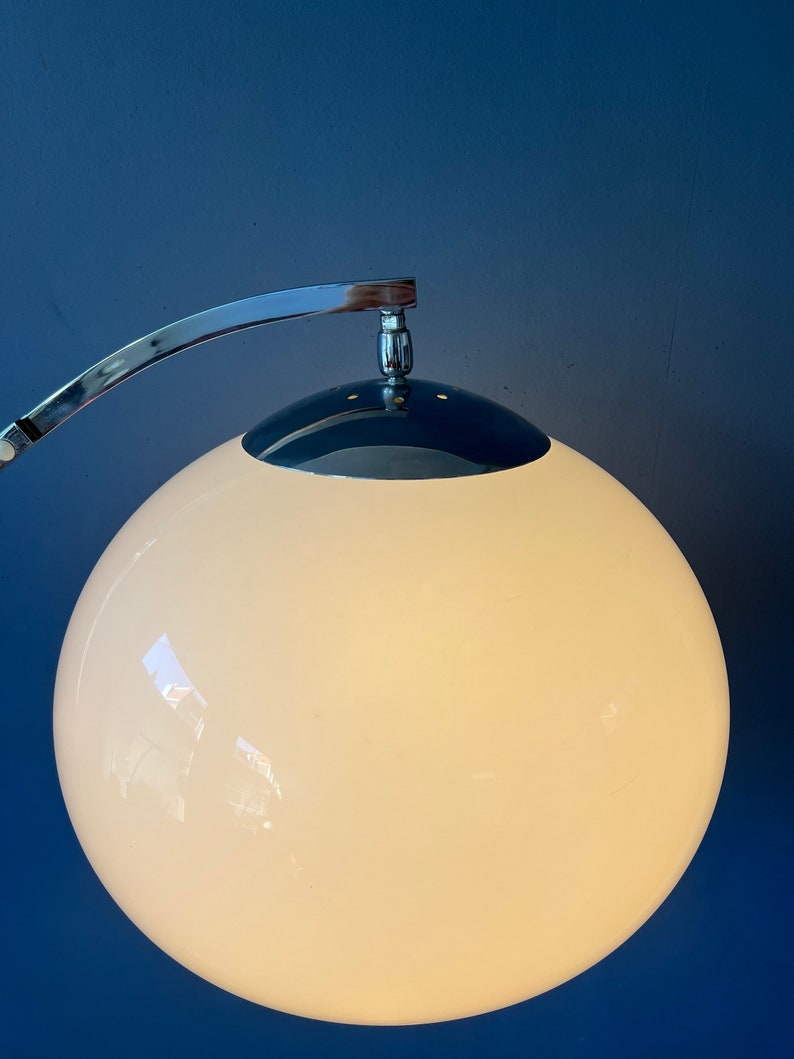Vintage Sölken Leuchten Space Age Arc Floor Lamp Mid Century Modern Mushroom Standing Light image 5