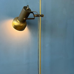 Vintage Brass Floor Lamp with Adjustable Spot