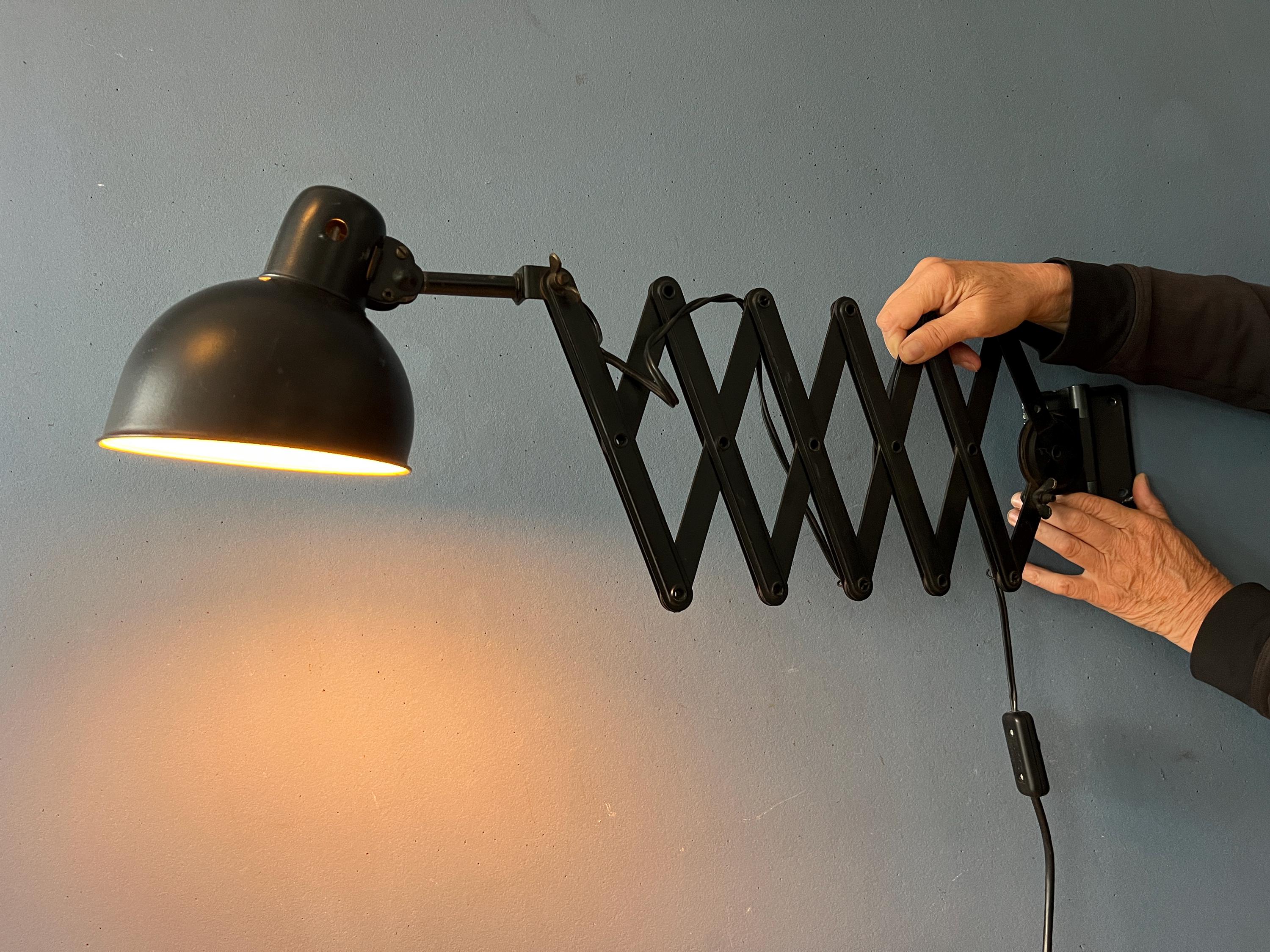 Black Scissor Wall Lamp - Vintage Industrial Wall Light - Etsy