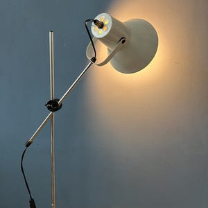 Small Vintage White Flexible Floor Lamp