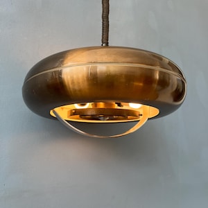 Vintage &#39;Copper&#39; UFO Pendant Lamp