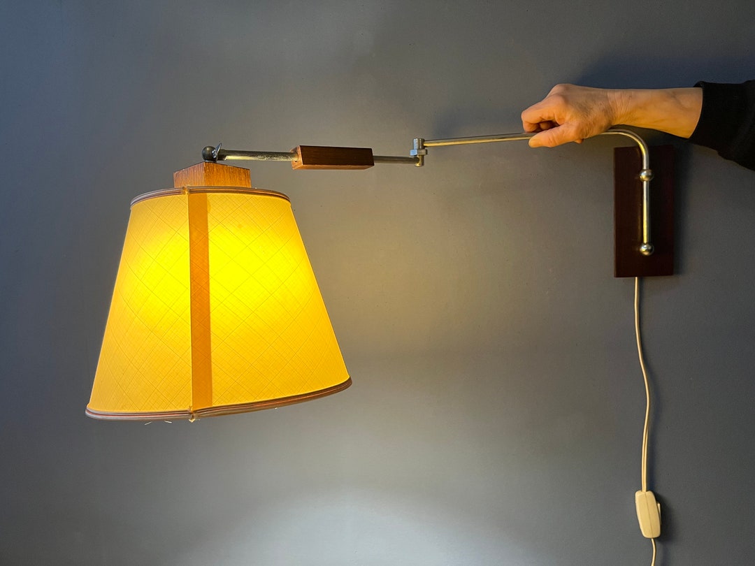 Vintage Mid Century Wall Lamp / Wooden Lamp Etsy — free download