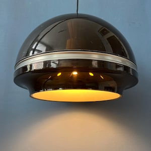 Large Dijkstra Flying Saucer Space Age Dome Pendant Lamp