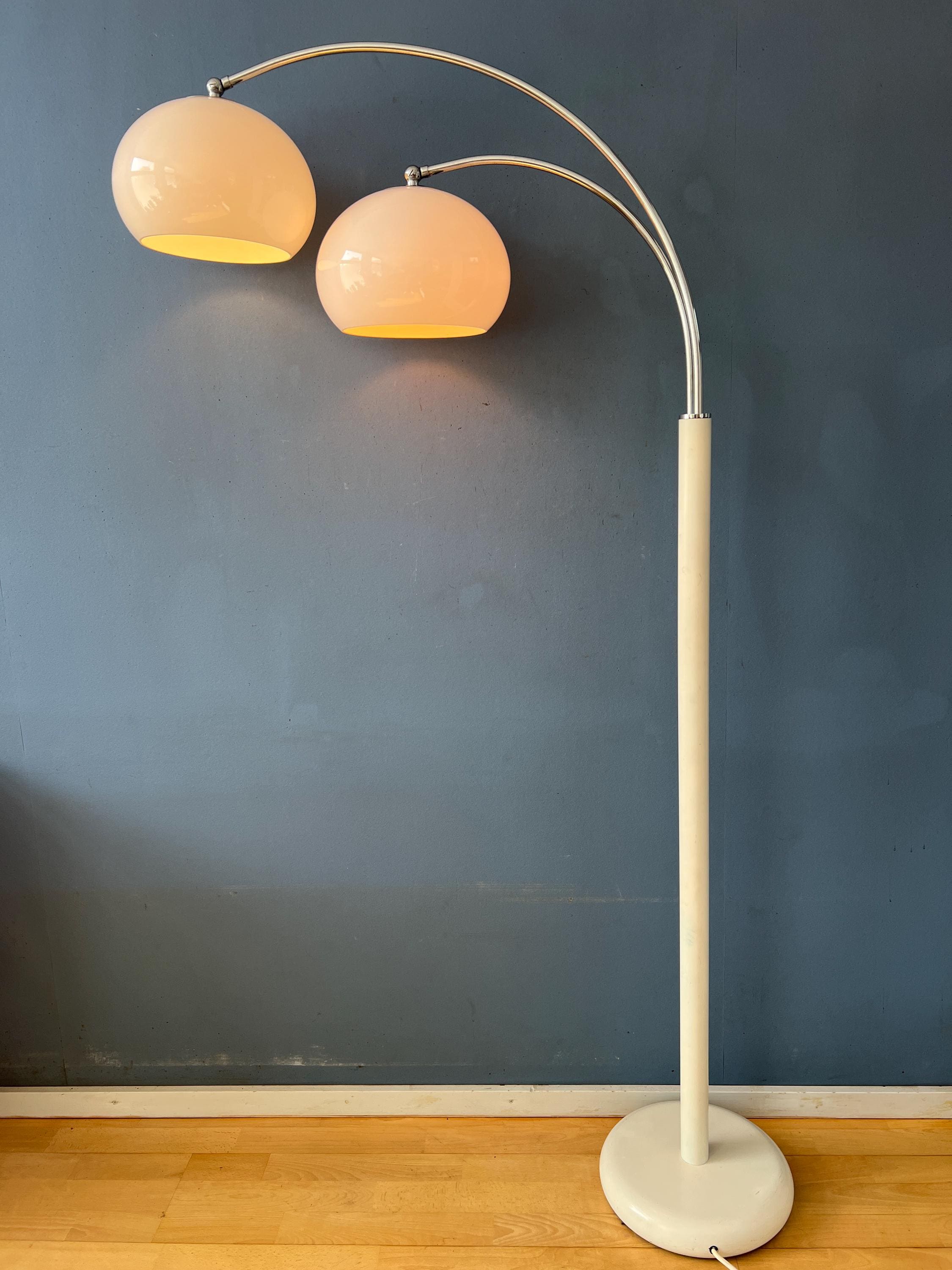 White Dijkstra Double Arc Space Age Mushroom Floor Lamp - Etsy Israel