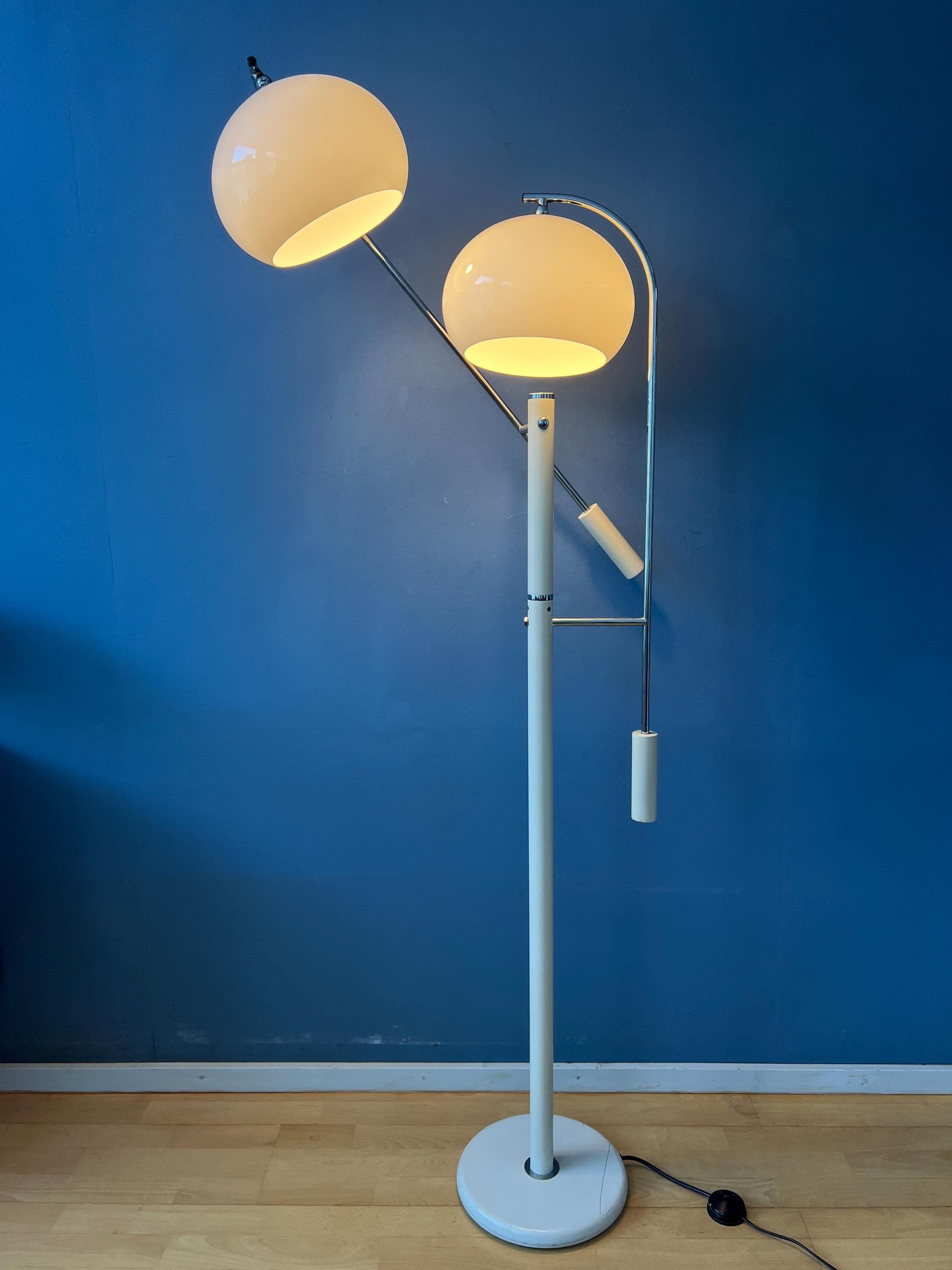 White Dijkstra Mushroom Swing Arm Space Age Floor Lamp - Etsy