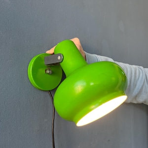Vintage  Anvia Apple Green Space Age Wall Sconce